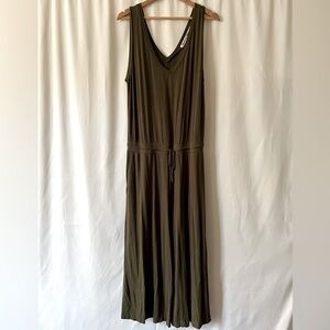 Michael Stars Green Wide Leg Jumpsuit, XL